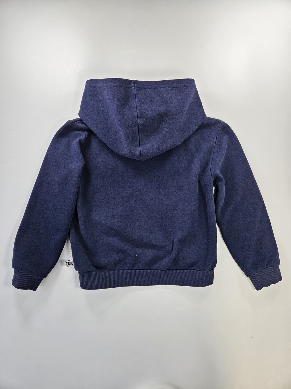 Hello Kitty Stripes Kids Navy Hoodie Size 6 Embroidered HK Pullover Sweatshirt - Picture 3 of 6